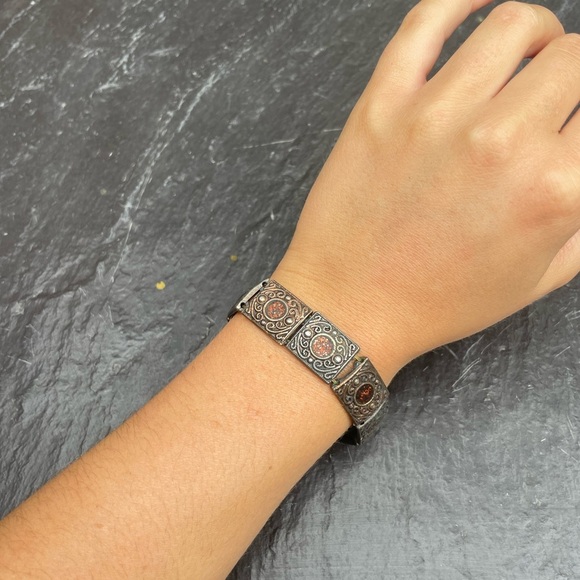 Mixed metal handmade bracelet - Picture 2 of 5